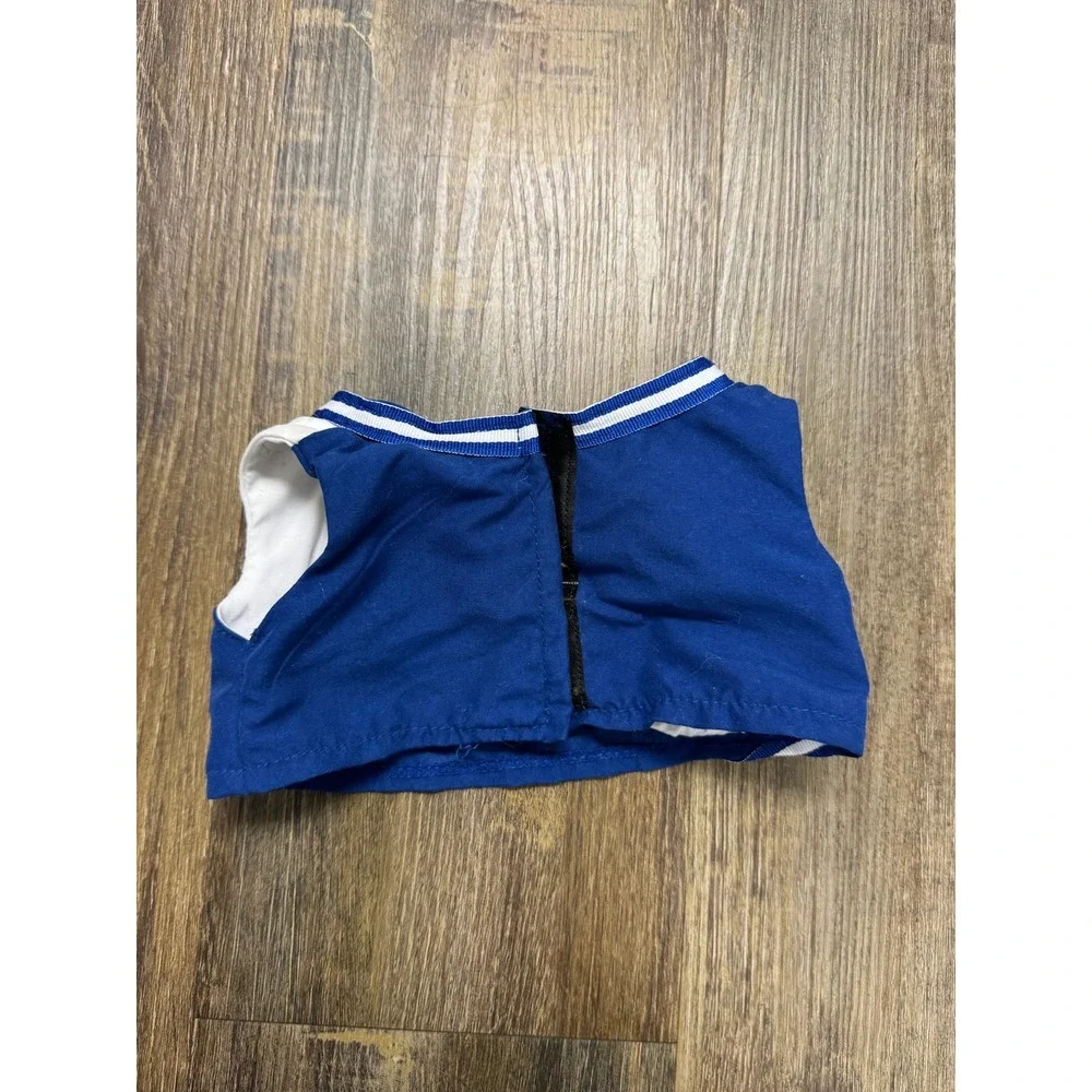 Build-A-Bear Workshop Blue White Cheerleader Uniform Top Plush Doll Clothes